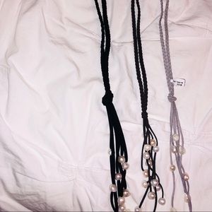 Braided Pearl Tassel Necklace